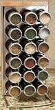 Lipper International 6818F See and Store Standing Upright 18-Filled Bottle Spice Rack, Stainless Steel/Bamboo