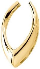 Platinum 31.75X18.25 Mm, Pendant Enhancer