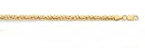 14K Yellow Gold 4.00mm Byzantine Link Anklet - 10