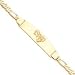 14K St. Louis Rams Polished Large Id Figaro Bracelet
