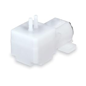 Compact/OEM bellows vacuum/pressure pump, 0.4 LPM 5.9" Hg/6.8 psi, 3/6 VDC
