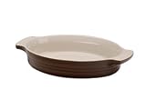 Review Le Creuset PG1040-2840 / Le Creuset Stoneware 11-1/2-Inch Oval Baking Dish, Dark Chestnut