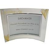 Review Dreamair  / Wedding Day Gift Bride and Groom Gold Line Landscape Photo Frame