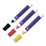 Sakura of America Products - Solid Marker, Twist-action, 13mm, White - Sold as 1 EA - Solid Marker writes on smooth, rough, oily and wet surfaces. Ideal for asphalt, concrete, masonry, windshields, glass and plexiglass, lumber, cardboard, PVC pipe, plastic tubing, steel plates, beams, sheet metal, shrinkwrap and plastic sheeting. Permanent, nontoxic ink is fade-resistant and waterproof. Marks on almost any surface in any weather condition. Performs in a broad range of temperatures whether hot or