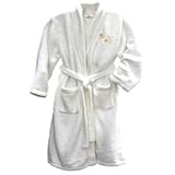 Chenille Bath Robe with Havanese