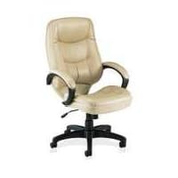 LLR63284 - Executive High-Back Chair, 26-1/2x28-1/2x47-1/2,TN/LTH/BK