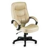 LLR63284 - Executive High-Back Chair, 26-1/2x28-1/2x47-1/2,TN/LTH/BK