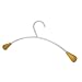 Alba PMCIN6 - Wall Costumer Hangers, Six Per Set, Metal/Wood, Gray/Mahogany