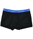 Calvin Klein men's pro stretch harbor double logo black trunk