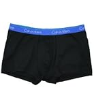 Calvin Klein men's pro stretch harbor double logo black trunk
