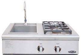 DCS Liberty Natural Gas Side Burner And Sink Unit - Built-In
