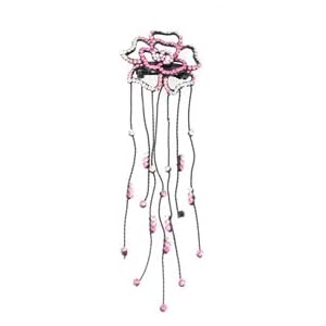 Buy Australian Crystal Embedded Round Leaves Hair Clip by boxed-gifts