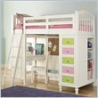 Pulaski Build-A-Bear Pawsitively Yours Kids Loft Bunk Bed in Vanilla Finish ....
