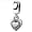 Pandora Damen-Bead  Sterling-Silber 925 Herz an Herz KASI 79373