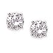 2.5mm Clear CZ Stud Earrings