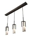 American Fluorescent REPB313RBEC Restoration Metal Frame Pendant, 3-Light, Linear, Oil Rubbed Bronze