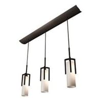 American Fluorescent REPB313RBEC Restoration Metal Frame Pendant, 3-Light, Linear, Oil... by American Fluorescent