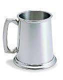 Pewter Mug with Glass Bottom for wedding