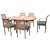 HUMBER TEAK 13 PIECE GRADE A TEAK OUTDOOR DINING SET