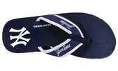 NY New York Yankees Flip Flop Sandals Thongs Fits Women's 7-8 with MLB Baseball Sports Team Logos