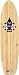 Skate Designs Cal Hybrid Square Tail Deck with Grip Tape - 8.5