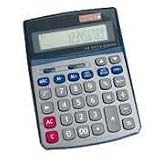 Compucessory Calculator, 12-Digit, 5-4/5x7-3/5x2