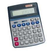Compucessory Calculator, 12-Digit, 5-4/5x7-3/5x2