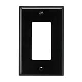 Unbreakable Decorator Wall Plate, Black