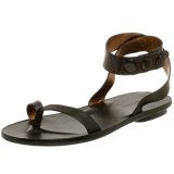 Cynthia Vincent Women's Paige Ankle Strap Flat Thong Sandal