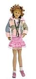 Pink & Blue Camouflage Hoodie and Pink Skirt