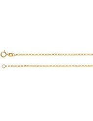 1.5 mm Hollow Belcher Rolo Chain 14K White 7 Inch Ch226