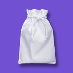 Shoe Bags 20cm x 28cm with Drawstring Closure, White Bleached Cotton, (or indeed a Cotton Bags for many purposes!!!)