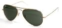 Ray Ban Aviator Large Metal (RB3025) Arista/Crystal Green G40 Sunglasses (RB3025-L0205-58-14-135)