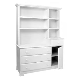 DaVinci M5599W/M4749W Kalani Combi Dresser and Hutch Set in White