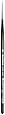 da Vinci Watercolor Series 36 Paint Brush, Round Kolinsky Red Sable with Black Handle, Size 10/0