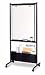 Best Rite - 781 - Melamine Double-Sided Whiteboard Rolling Nest Easel - White & Black - 72 H x 31.5 W x 24 D in.