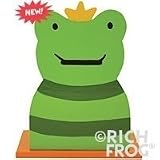 Natural Wooden Piggy Bank - Frog - By Rich Frog