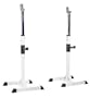 ScSPORTS  Langhantelst�nder mit zwei St�ndern, wei�, 113H0010