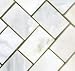 Herringbone Carrara Mosaic 1" Sample Piece HONED
