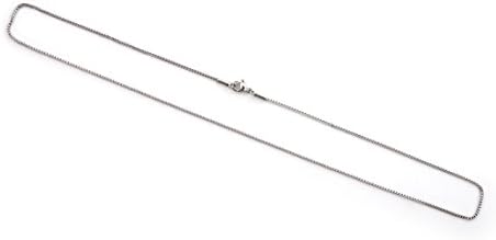 XFOX Jewelry Basic Collections, BOX link style chain necklace, 1.4mm thick Silver tone Stainless steel 316L chain with lobster claw clasp jewelry(20inches)