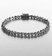 Platinum Plated Sparkle Diamanté Bracelet