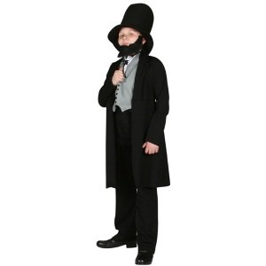 Abraham Lincoln Child Costume Size Large