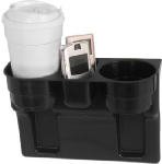 Custom Accessories Blk Wedge Cup Holder 91125 Auto Conveniences- Trays & Bags