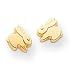 Brand new 14k Mini Bunny Childrens Earrings on sales