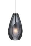 IMAGE OF Briolette One Light LED Pendant in Bronze Shade Color: Smoke, Mounting Type: Monopoint