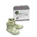 Dream Time - DTFCGREBROBLO - Foot Cozys Heated Slippers - Sage Blossom Brocade - One Size Fits All