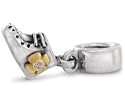 Authentic Pandora Jewelry Silver 14k YG Dangle Baby Booty with Pink CZ Charm