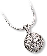 Disco Ball Pendant with Clear CZ