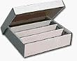 BCW Monster 4 Row Storage Box (3200 Ct.) - Corrugated Cardboard Storage Box - Baseball, Football, Basketball, Hockey, Nascar, Sportscards, Gaming & Trading Cards Collecting Supplies