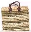 Moroccan Straw Summer Beach / Shopper / Tote Bag 19"x16.5"x8.5"